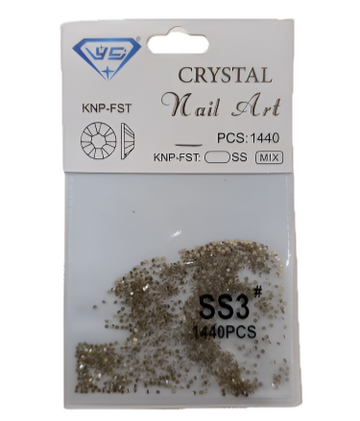 Nail Art - Crystal Gold