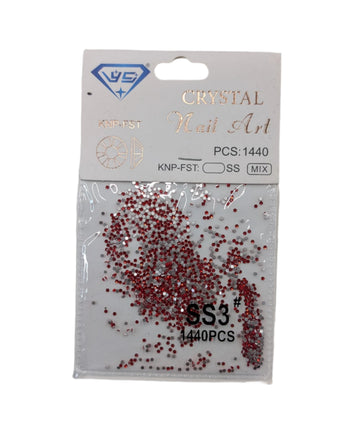 Nail Art - Crystal Red