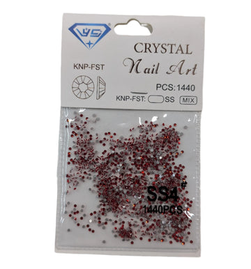 Nail Art - Crystal Red