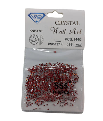 Nail Art - Crystal Red