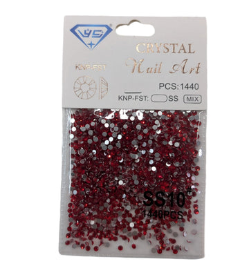 Nail Art - Crystal Red