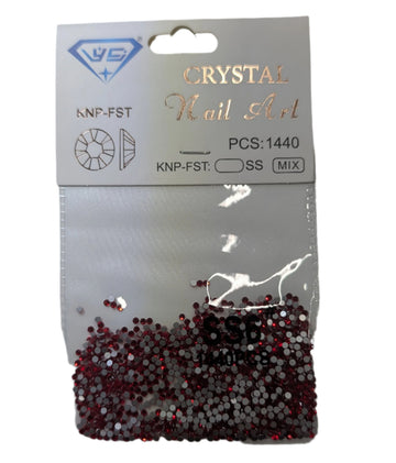 Nail Art - Crystal Red