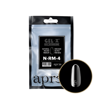 Apres Gel-X Natural Round Medium Refill Bag