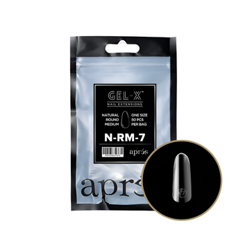 Apres Gel-X Natural Round Medium Refill Bag