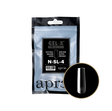 Apres Gel-X Natural Square Long Refill Bag