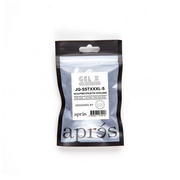 Apres x Jenny Queen Gel-X Tips - Sculpted Stiletto Extra Extra Extra Long Refill Bags