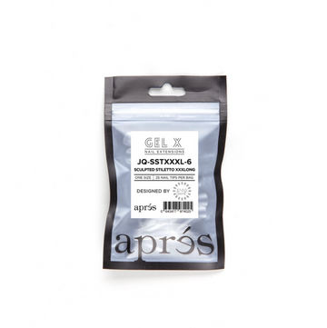 Apres x Jenny Queen Gel-X Tips - Sculpted Stiletto Extra Extra Extra Long Refill Bags